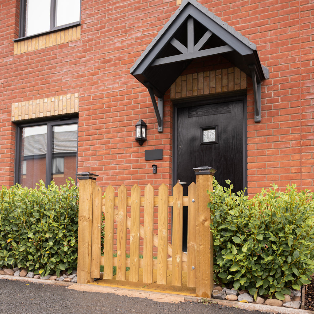 Lifestyle shot of Picket Side Gate Pointed Top 
