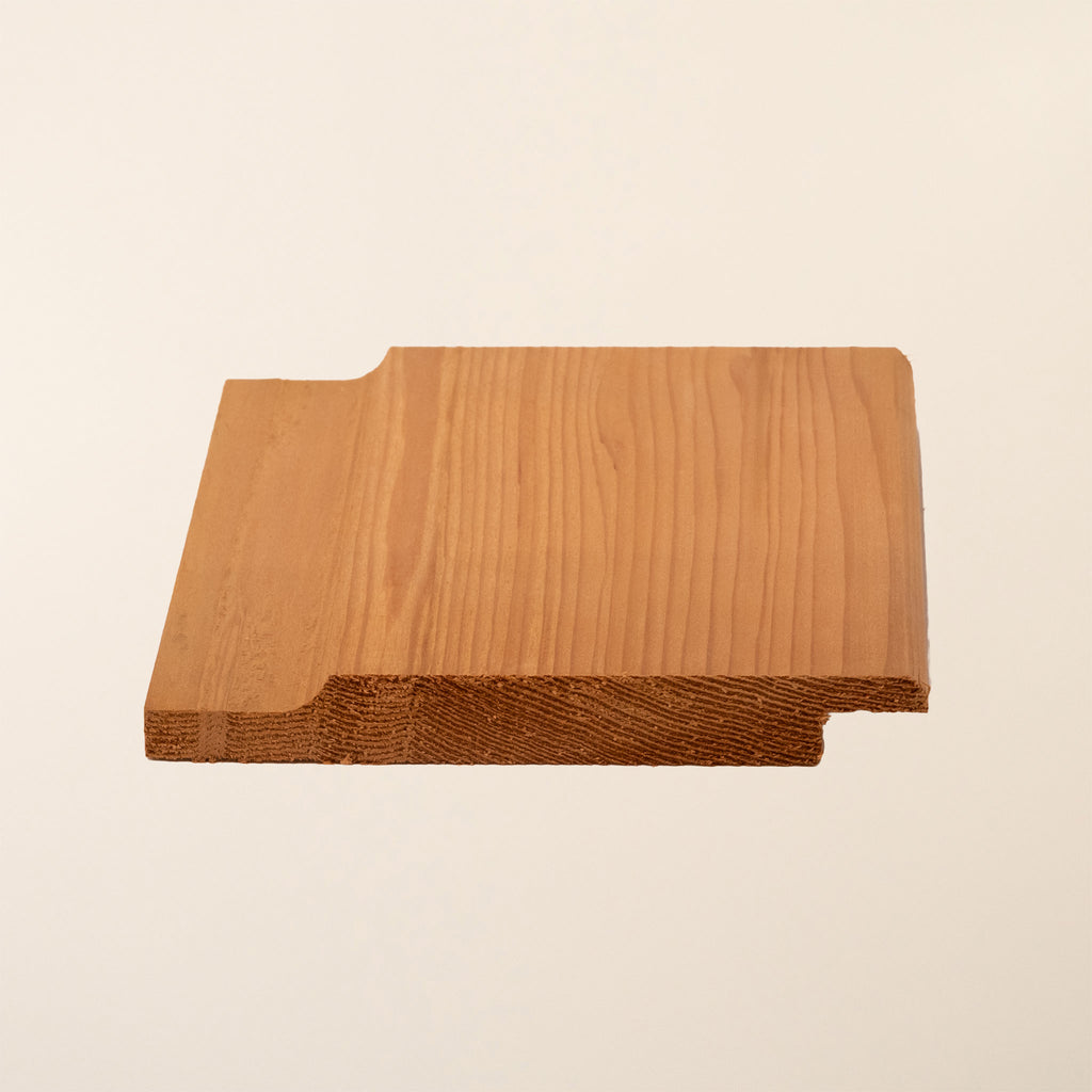 Front shot of Western Red Canadian Cedar 144mm x 19mm Shiplap 