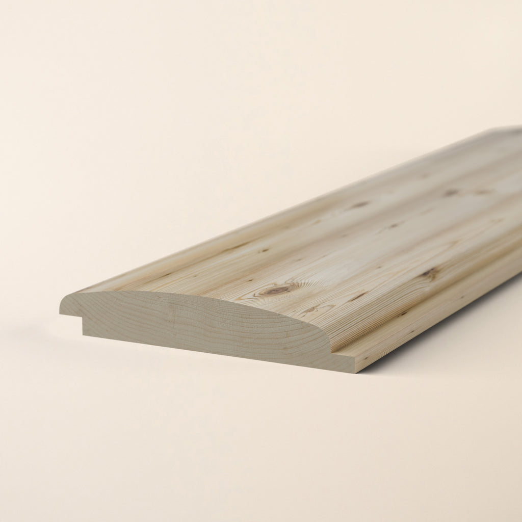 European Larch Loglap cladding boards with distinctive profile 