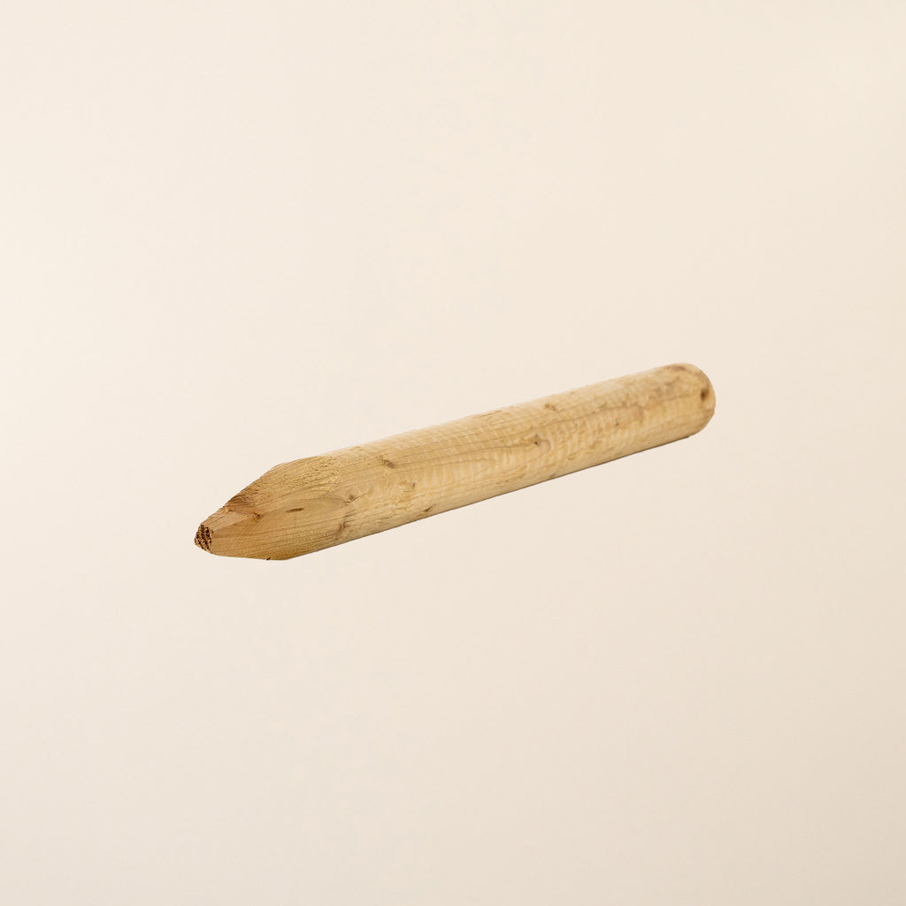 Machine Round Profile Fencing Posts - 50mm diameter green pressure-treated timber posts with pointed end 