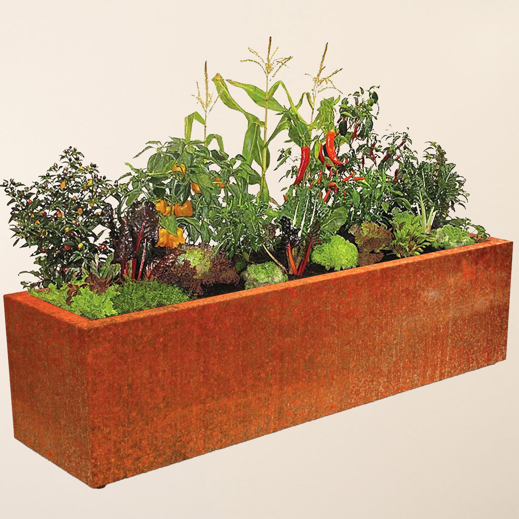 Large Metal Corten Planter 